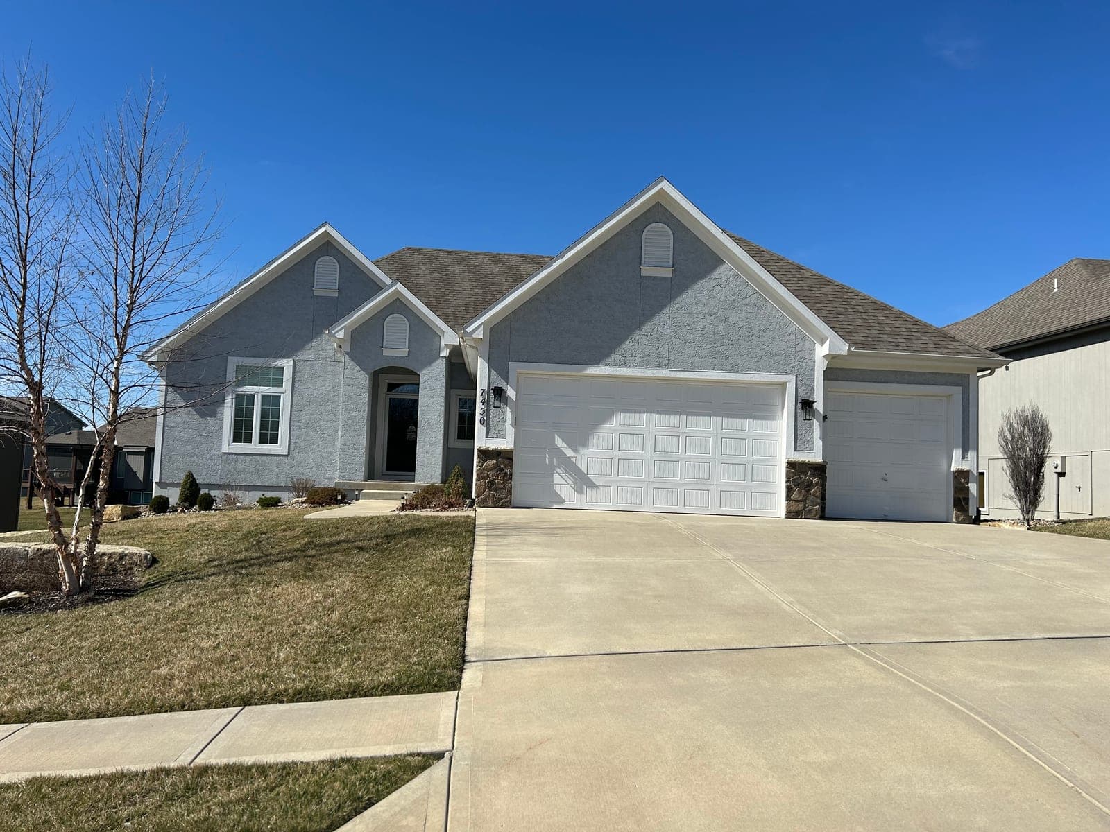 Exterior front before painting