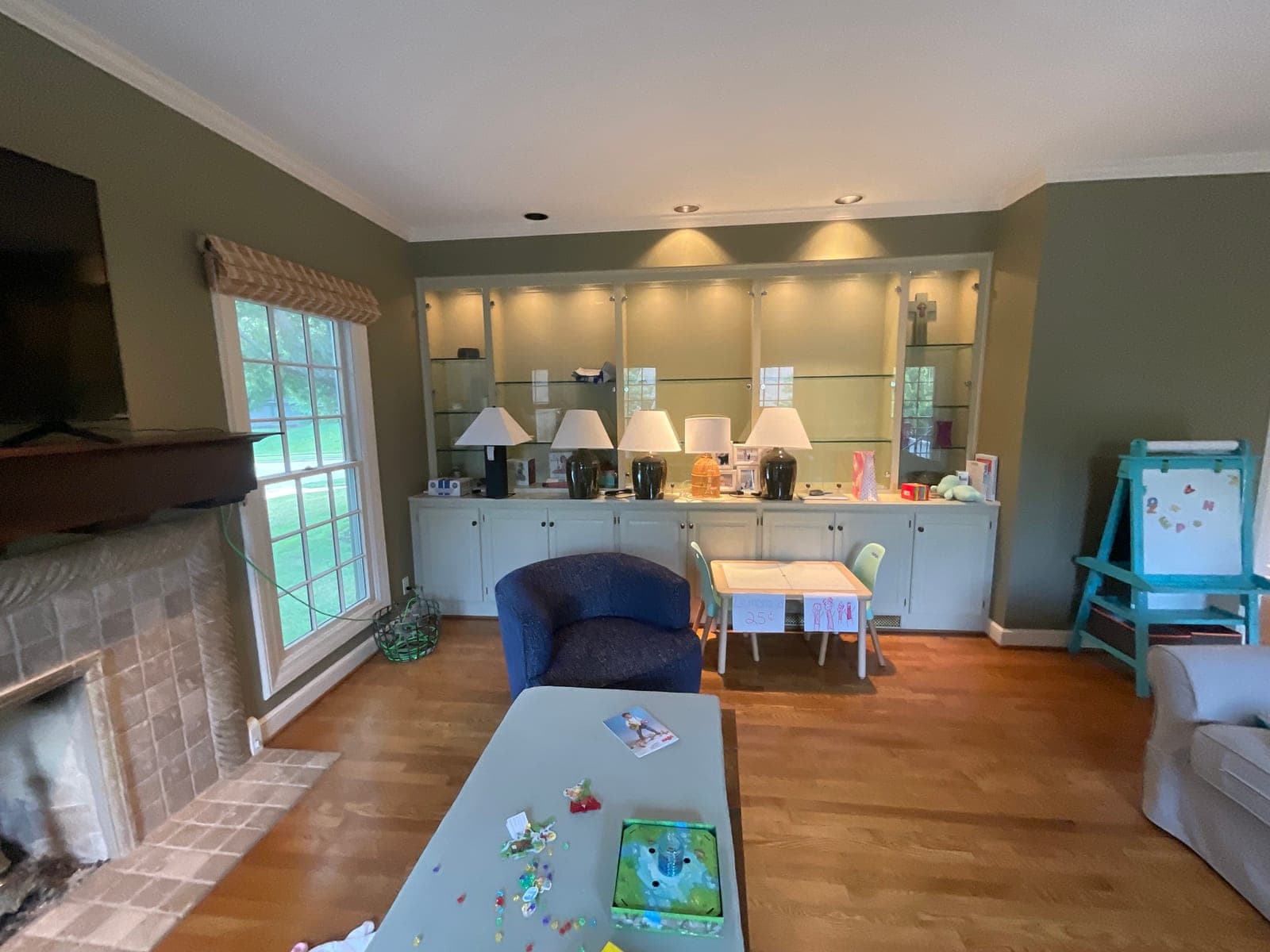 Living room before painting